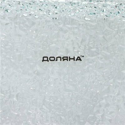 Блюдо сервировочное Доляна «Акцент», 25.5×12.5 см, стекло, прозрачное