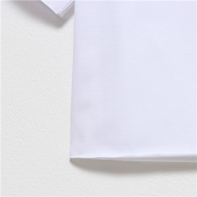 Футболка детская KAFTAN Basic line, размер 32 (110-116 см), белая