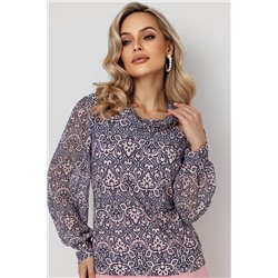 Блузка женская  7049/18/Серый, розовый