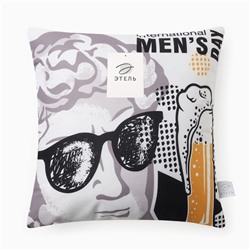 Подушка декоративная «Этель» Men's day, 40×40 см, велюр