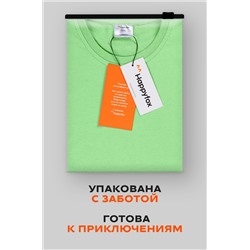 Детская однотонная футболка Happyfox