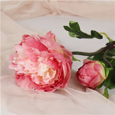 Цветок искусственный Пион 60 см / WSN-04 /уп 200/480/