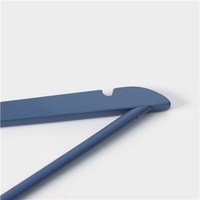 Плечики - вешалка для одежды LaDо́m Brillant, 44.5×23×1.2 см, 3 шт., дерево, синие