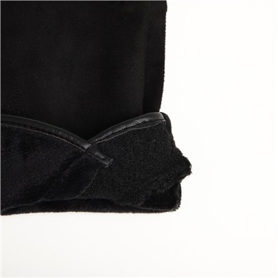 Перчатки женские, безразмерные, без утеплителя, чёрные