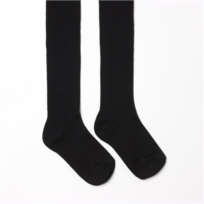 Колготки детские, чёрные, рост 116-122 см