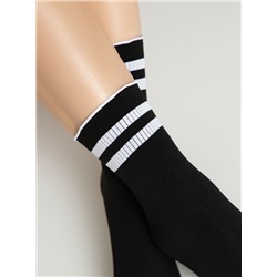 Удлиненные CONTE FANTASY Удлиненные носки с волнистой резинкой в полоску