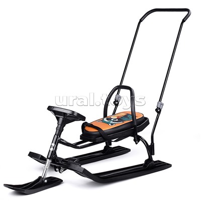 Игрушка Снегокат детский 140 "Go Go" классический c П-образным толкателем (Ice raccoon)