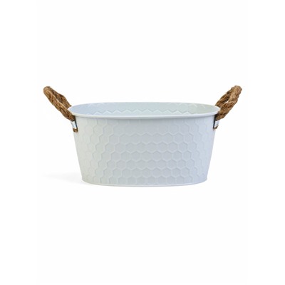 Кашпо «Финелла», 20×14×10 см, белое