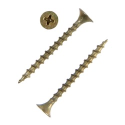 Саморез 3.5×41 ТУНДРА PREMIUM, потай, крупная резьба, шлиц PH 2 , желтый цинк, 1 кг