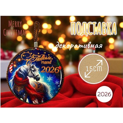 Декоративная подставка 15см, символ 2026 г