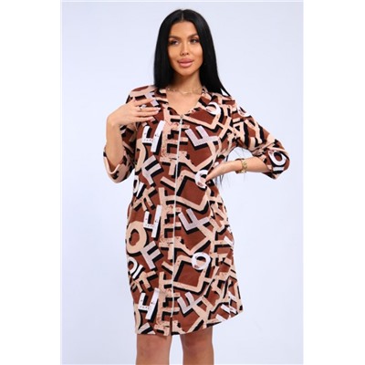 Халат женский 342 (Светло-коричневый)