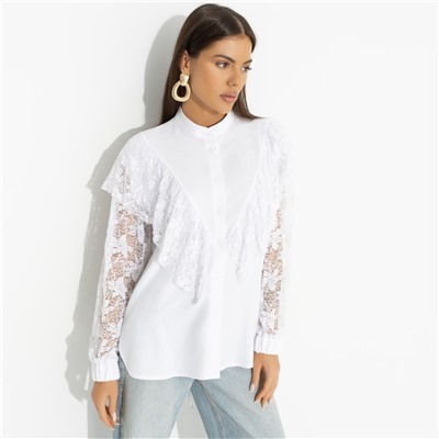 Рубашка с дизайнерской спинкой, Only You (white)