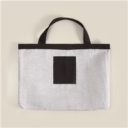 Сумка из льна двухсторонняя SL HOME Linear bag, 67×35 см, 50% лён, 50% хлопок, 180 г/м2