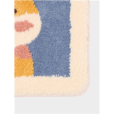 Коврик Доляна «Корги», 40×60 см, микрофибра, синий