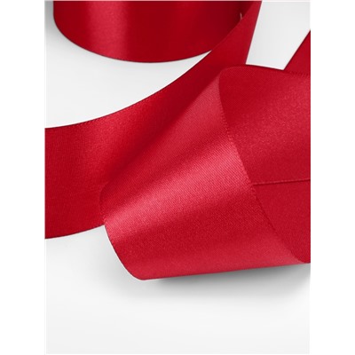 Лента атласная, 50 мм, 23±1 м, красная №33