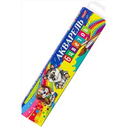 Краски акварельные (КА-2985), в картонной упаковке, 6 цв., б/к НАТАЛИ, 1033040