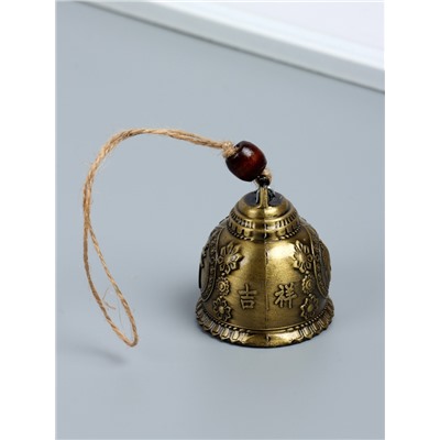 Набор колокольчиков «Будда и карп», 2 шт., металл, h=4.8 см d=6 см