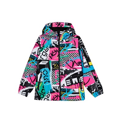 Куртка текстильная с полиуретановым покрытием для девочек (ветровка)
