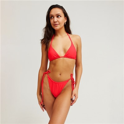 Купальник раздельный с топом сетка женский MINAKU, красный, размер 44