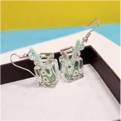 Яркие детские серьги Бутылочка с Фруктами (подростковые), арт. 706.962