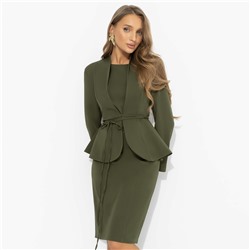 Двойка с акцентом на талии, Цвет мечты (2 в 1, оливковый)