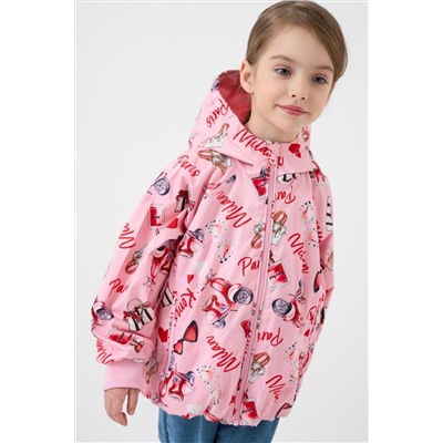 Куртка текстильная с полиуретановым покрытием для девочек (ветровка) PLAYTODAY, 1243047