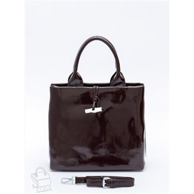 Сумка женская кожаная 5768P coffee Polina&Eiterou