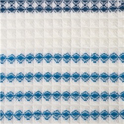 Полотенце банное вафельное «Этель» Waffle 70×140 см, 100% хлопок, 280 г/м², коричневый/голубой