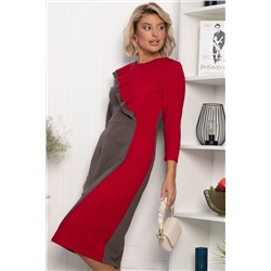 Платье Эванесса (трюфельно-красное) П12746-35М