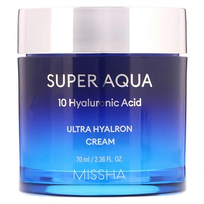 Missha, Super Aqua Ultra Hyalron, крем, 70 мл (2,36 жидк. унции)