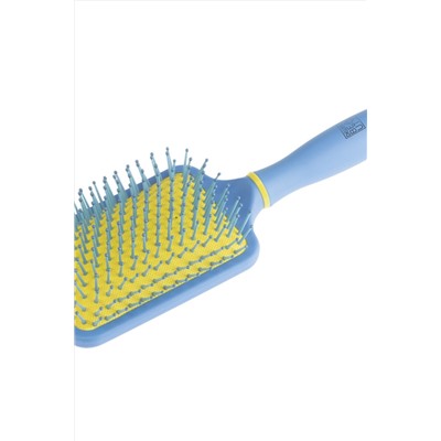 Dewal Beauty Массажная щетка для волос квадратная / «Ягода» DBY2, сине-желтый, 25 см KRISTALLER, 1111572