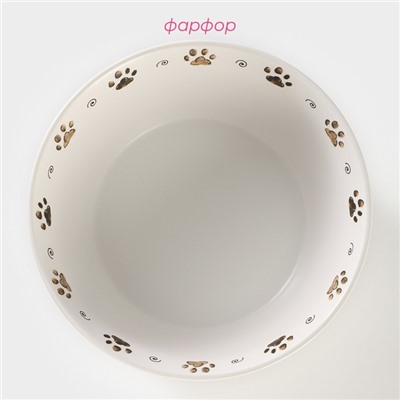 Салатник «Коты-аристократы», 2.15 л, d=23 см, фарфор, белый