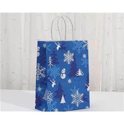 Набор крафт-пакетов подарочных новогодних 3 шт