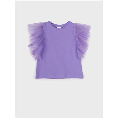 Фуфайка трикотажная для девочек (футболка)