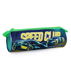 Пенал-тубус на молнии, малый, печать на ткани 210/65 "SPEED CLUB" 2025