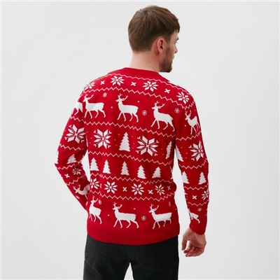 Свитер вязаный новогодний KAFTAN New Year, размер 56