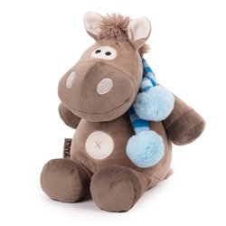 Мягкая игрушка «Коник Кай», с полосатым шарфом, 20 см