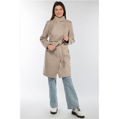 01-10257 Пальто женское демисезонное (пояс)