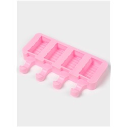 Форма для мороженого «Венеция», силикон, 19.3×11×2.4 см, 4 ячейки (5.5×2.9 см), МИКС