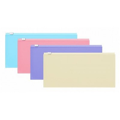Папка на гибкой молнии 250х130 мм Travel ZIP Fizzy Pastel ассорти 50341 ErichKrause