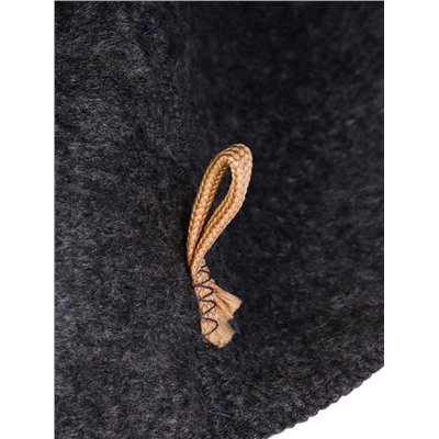 Шапка для бани и сауны «Бык - байкер», полиэфир 70%, шерсть 30%, «Добропаровъ»