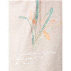 Футболка из фактурного полотна с авторским принтом