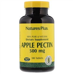 Nature's Plus, яблочный пектин, 500 мг, 180 таблеток