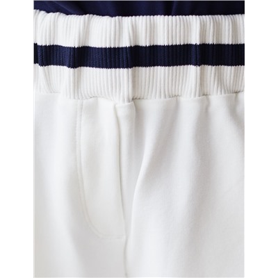 Шорты из эластичного футера-двухнитки