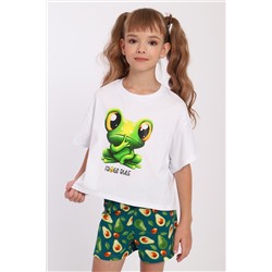 Пижама с шортами для девочки Лягушка арт. ПД-019-068 НАТАЛИ, 1054917