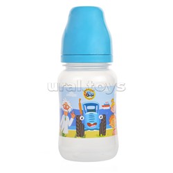 Бутылочка для кормления широкое горлышко "Синий трактор" 270 мл, сил. с., б/р.