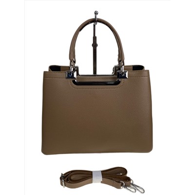 Женская сумка из искусственной кожи, цвет коричневый