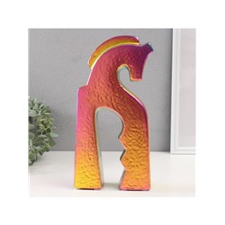 Фигурка керамика «Верный конь», зелёный хамелеон, 4.8×14.5×29 см