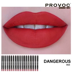 Provoc Гелевая подводка в карандаше для губ, №23 / Semi-Permanent Gel Lip Liner, Dangerous 7856