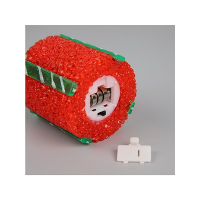 Елочная игрушка светодиодная «Подарок красный» 7.5 см, пластик, батарейки AG13×3 (в комплекте), свечение белое